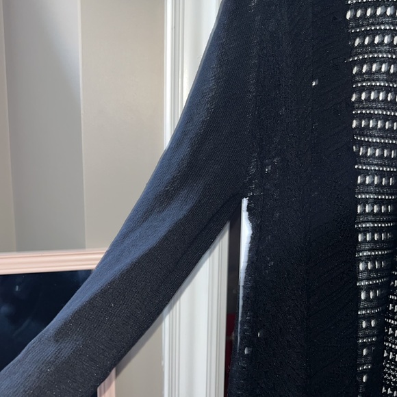 Black Crochet Cardigan - Picture 2 of 3
